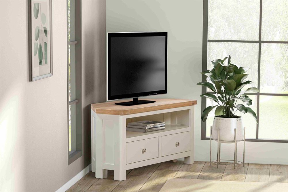 Foxington Corner TV Unit - OWP Painted