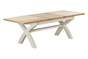 Foxington 180cm 240cm Cross Leg Extending Dining Table   OWP Painted | Shackletons