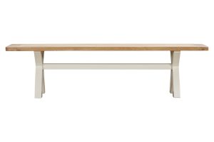 Foxington Cross Leg Dining Bench   OWP Painted | Shackletons