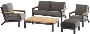 4 Seasons Outdoor Capitol Lounge Set with Footstool | Shackletons