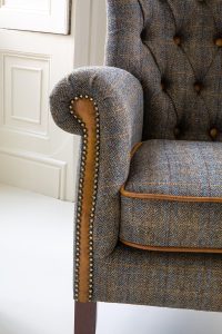 Vintage Sofa Company Hexham Chair   3HTP   Moreland Harris Tweed | Shackletons
