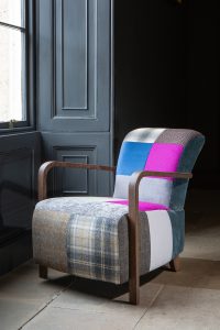 Vintage Sofa Company Shaun Patchwork Chair with Antique Arms | Shackletons