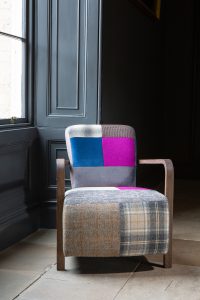 Vintage Sofa Company Shaun Patchwork Chair with Antique Arms | Shackletons